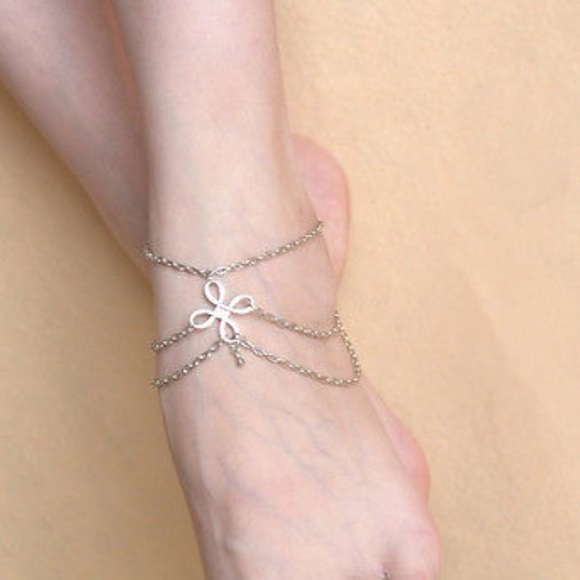 Multilayer Silver Leg Chain - Picture 3 of 5